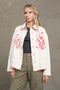 Embroidered Folk Jacket - Cream