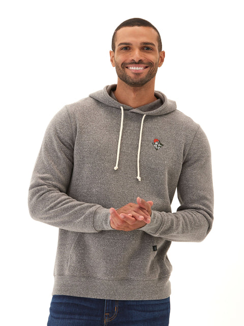 Embroidered Triblend Fleece Hoodie
