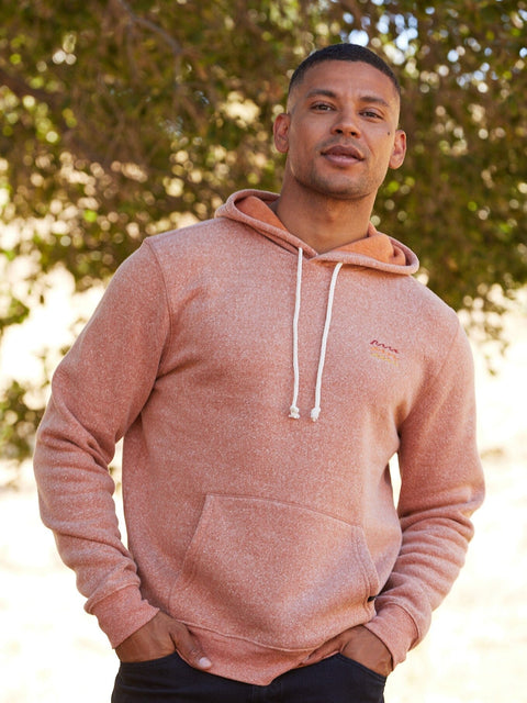 Embroidered Triblend Fleece Hoodie