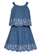 Embroidered Twofer Dress