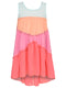 Empire Color Block Flowy Dress