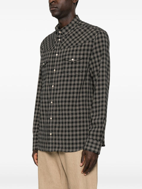 Emporio Armani Checked Flannel Shirt