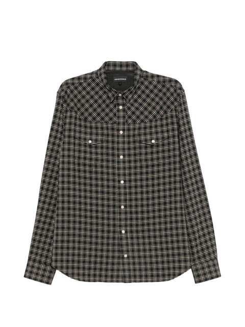 Emporio Armani Checked Flannel Shirt