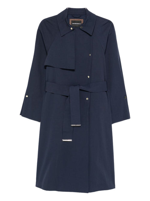 Emporio Armani Cotton blend trench coat