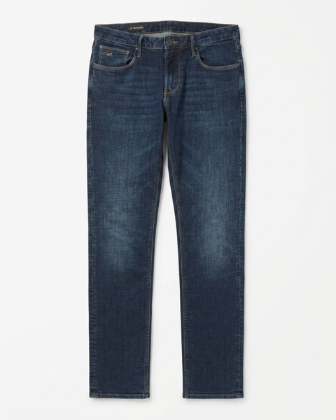 Emporio Armani J06 Slim Fit Low Waist Tight Leg Jeans Blue Denim