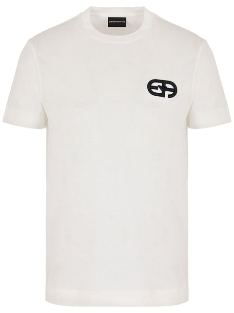Emporio Armani Logo cotton blend t-shirt