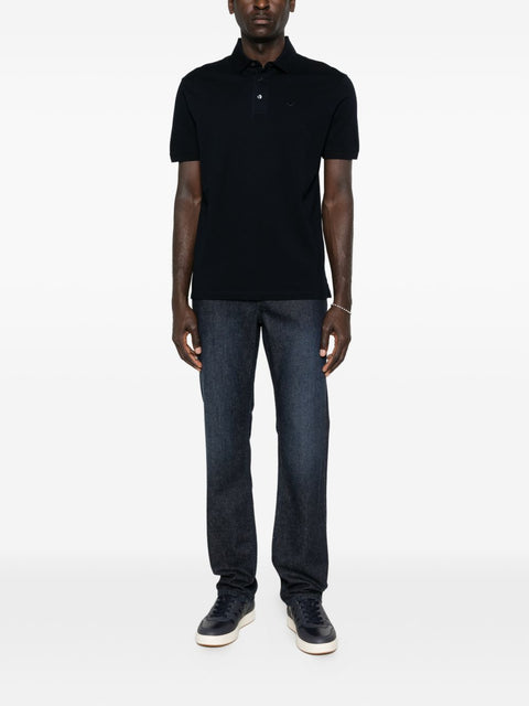 Emporio Armani Logo cotton polo shirt
