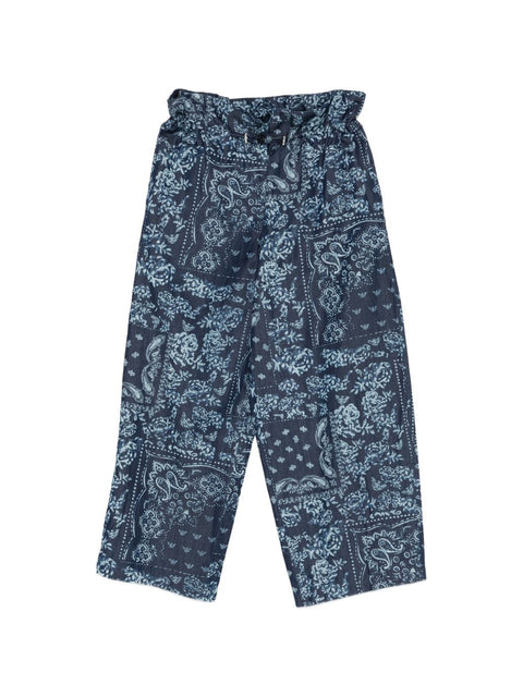 Emporio Armani Printed cotton trousers