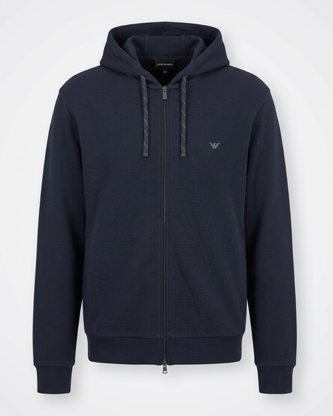 Emporio Armani Underwear Felpa Loungewear Zip Up Hoodie Navy