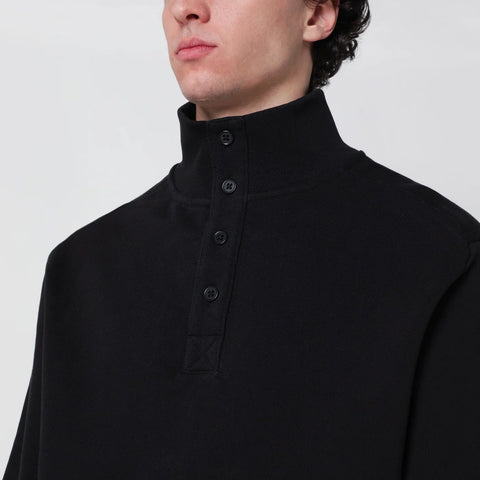 Entire Studios Black cotton buttoned sweater