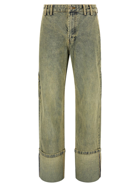 Entire Studios Cuff Surface Wave Jeans