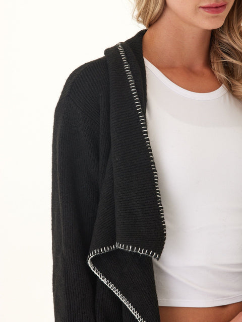 Esmae Cozy Solid Knit Sweater Cardigan
