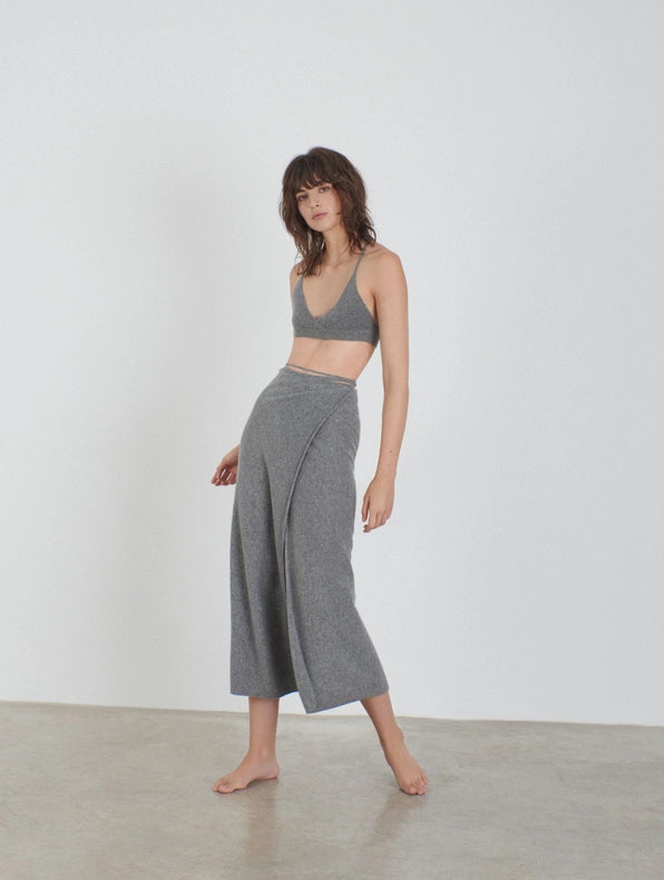 Esmeralda Cashmere Knitted Wrap Skirt from Leap Concept exclusive