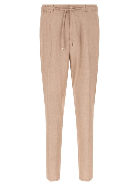 Etro Flamed Linen Joggers