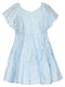 Eyelet Flutter Sleeve Dress
