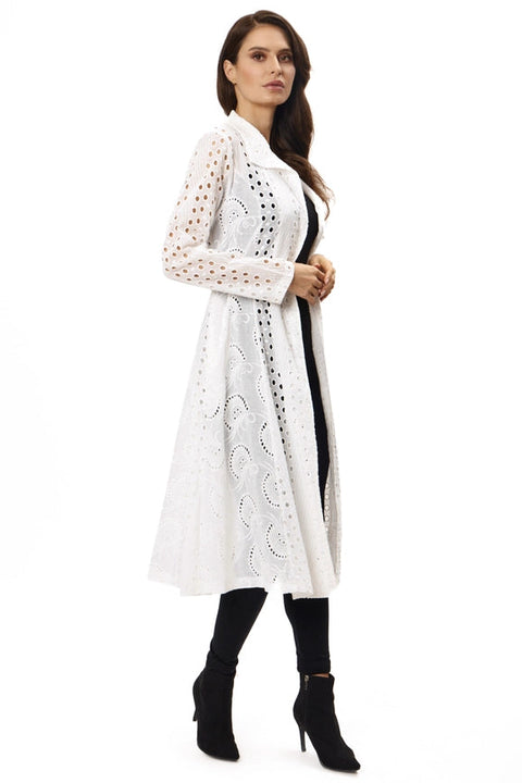 Eyelet Lace Duster-Jacket-Adore-M-Urbanheer