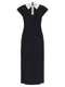 Thom Browne Polo Dress With Intarsia And Rwb Detail