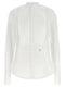 Fendi Poplin Shirt With Plastron Piqué