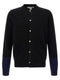 Comme Des Garcons Shirt Color-block Detail Cardigan