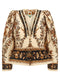 Farm Rio Majestic Garden Sand Blouse