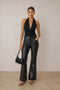 Faux Leather Bootcut Pants