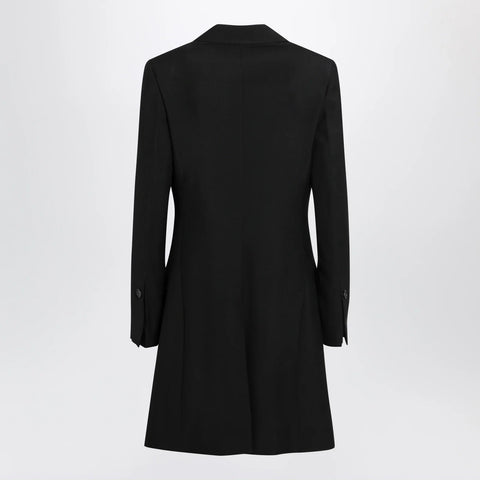 Ferragamo Black double-breasted wool-blend suit