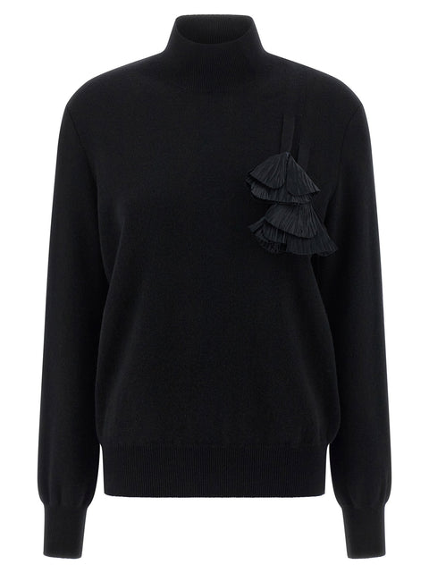 Ferragamo Floral Insert Sweater