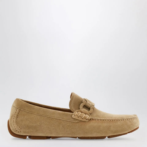 Ferragamo Safari-colored Gancini Driver loafer