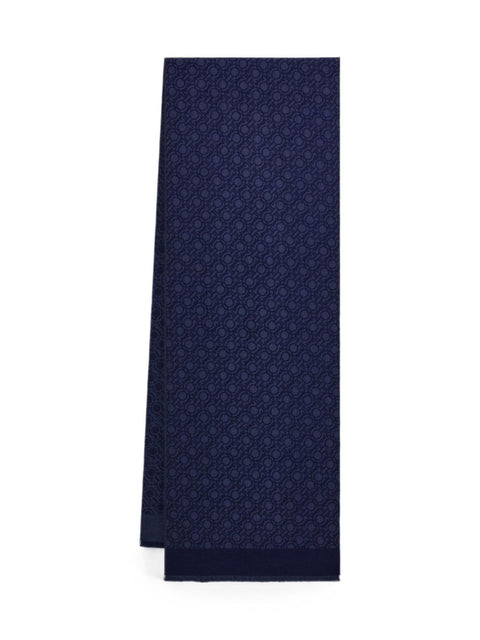 Ferragamo Scarfs NAVY