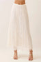 Floral Lace A-Line Maxi Skirt