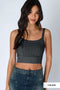 Floral Lace Ribbed Crop Top-Top-NIKIBIKI-One Size-06 Black-Urbanheer