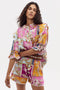 Folk Linen Shirt - Calypso Print