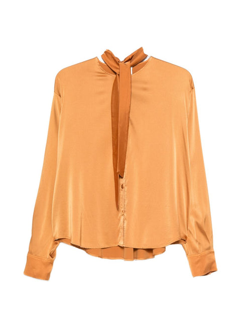 Forte Forte Silk bow-tie shirt