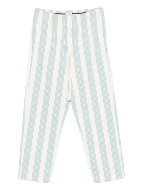 Forte Forte Striped drawstring trousers