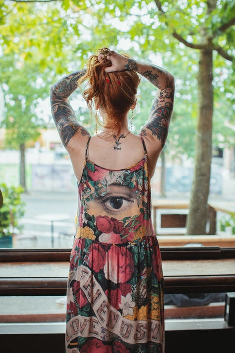 Friendship Love & Truth Bohéme Bamboo Slip Dress-Dress-Market of Stars-S/M-Urbanheer