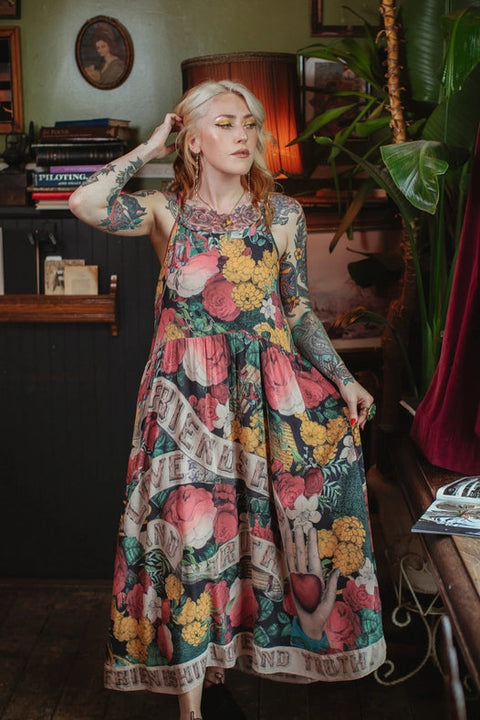 Friendship Love & Truth Bohéme Bamboo Slip Dress-Dress-Market of Stars-S/M-Urbanheer