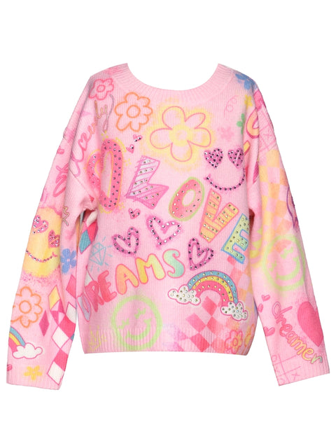 Fun Icon Print Sweater