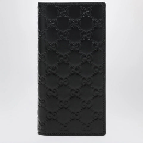 GUCCI Black GG Emblem long wallet