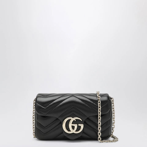 GUCCI Black GG Marmont mini shoulder bag