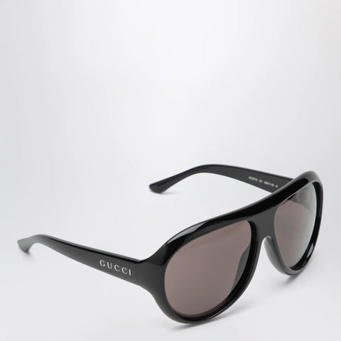 GUCCI Black aviator sunglasses