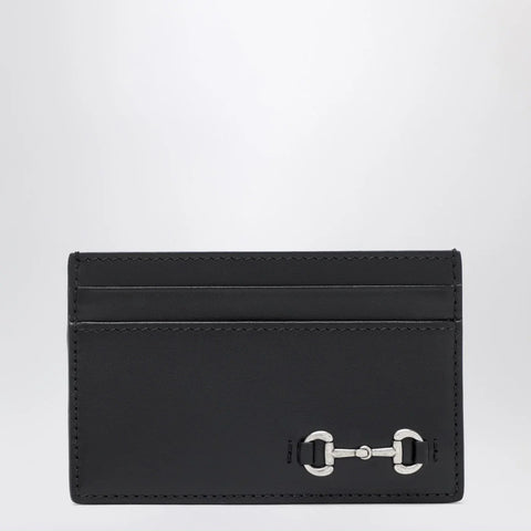 GUCCI Black cardholder with Horsebit