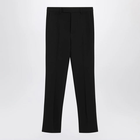 GUCCI Black skinny wool trousers