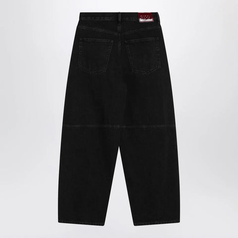 GUCCI Black wide-leg jeans