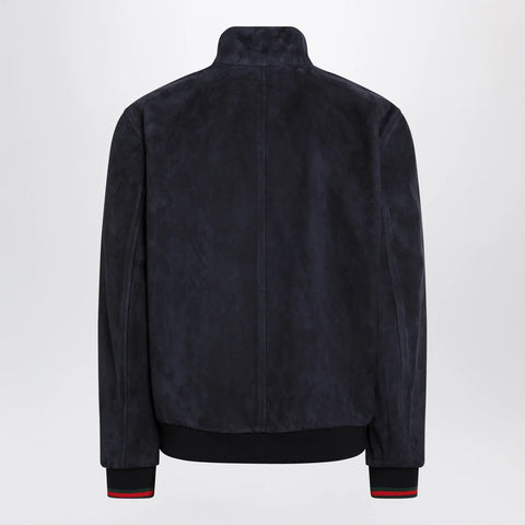 GUCCI Blue leather jacket