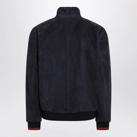 GUCCI Blue leather jacket