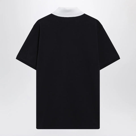 GUCCI Blue stretch cotton piqué polo shirt