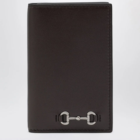 GUCCI Cocoa long cardholder with Horsebit