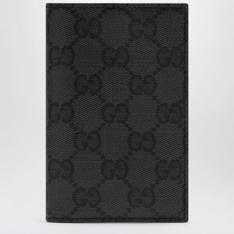 GUCCI Essence Classic card holder in black GG fabric