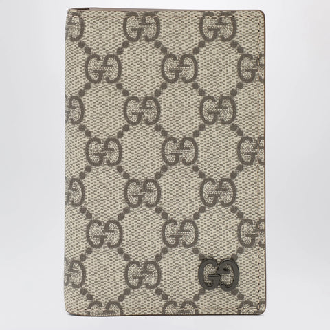 GUCCI GG Supreme fabric wallet in beige/ebony