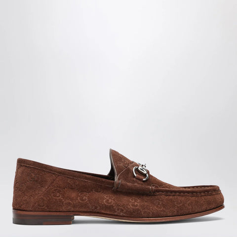 GUCCI Horsebit 1953 brown suede loafer